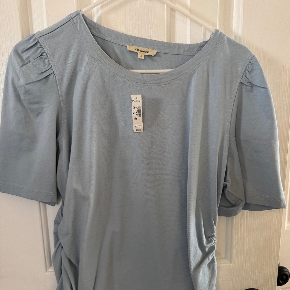 Madewell Top Lt Blue NWT Size Large